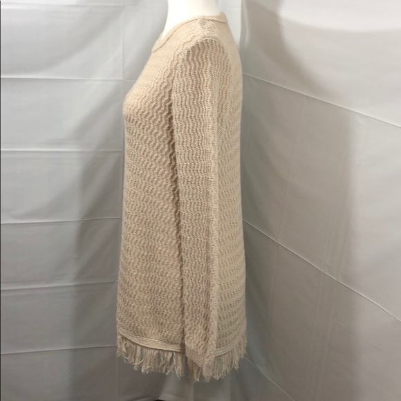 J. Jill Oatmeal Fringe Sweater Tunic - Picture 5 of 11